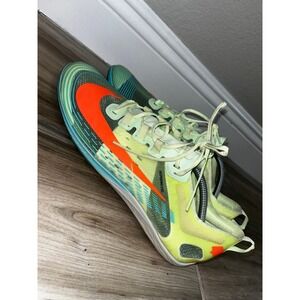 Nike Zoom Victory Spikeles Yellow with Orange Swoosh Vapor Weave Men's Size 12.5